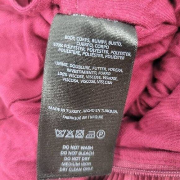 Anthropologie Maeve Sonata Wine Pleated Wide Leg Cropped Jumpsuit Size 4 - Picture 6 of 8